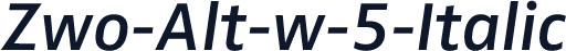 Zwo-Alt-w-5-Italic
