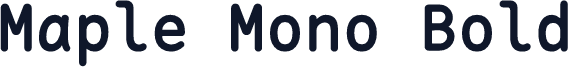 Maple Mono Bold