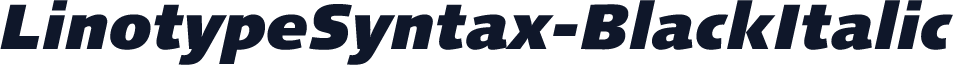 LinotypeSyntax-BlackItalic