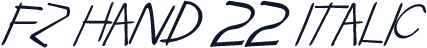 FZ HAND 22 ITALIC