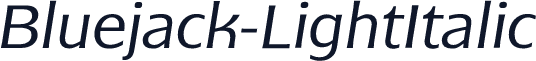 Bluejack-LightItalic