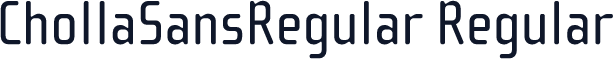 ChollaSansRegular Regular