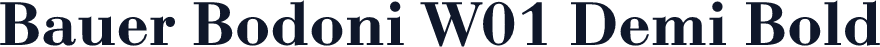 Bauer Bodoni W01 Demi Bold