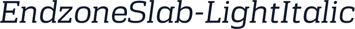 EndzoneSlab-LightItalic