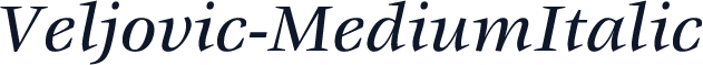 Veljovic-MediumItalic