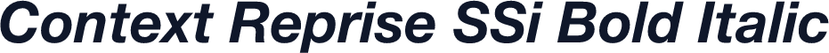 Context Reprise SSi Bold Italic