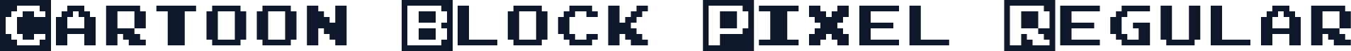 Cartoon Block Pixel Regular
