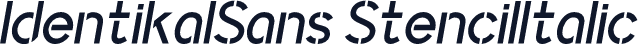 IdentikalSans StencilItalic