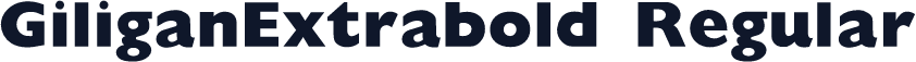 GiliganExtrabold Regular