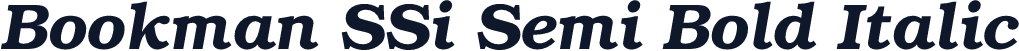 Bookman SSi Semi Bold Italic
