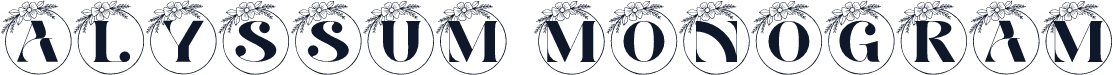 Alyssum Monogram