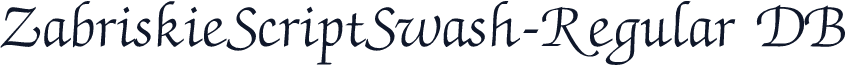 ZabriskieScriptSwash-Regular DB