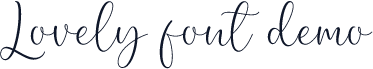 Lovely font demo