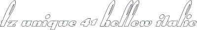 FZ UNIQUE 41 HOLLOW ITALIC