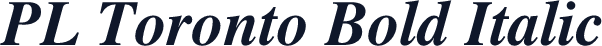 PL Toronto Bold Italic