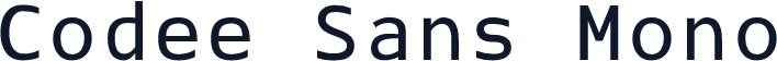 Codee Sans Mono
