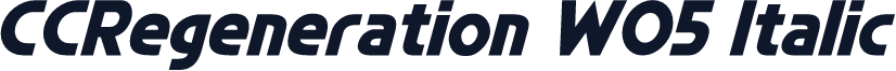 CCRegeneration W05 Italic