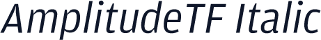 AmplitudeTF Italic