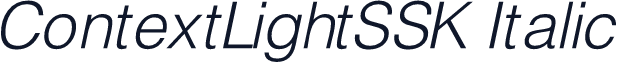 ContextLightSSK Italic