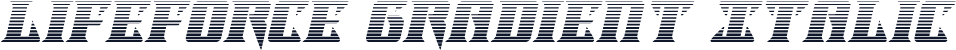Lifeforce Gradient Italic