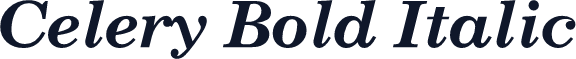 Celery Bold Italic