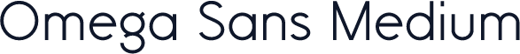 Omega Sans Medium