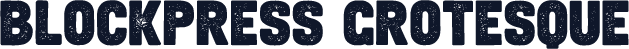 Blockpress Grotesque