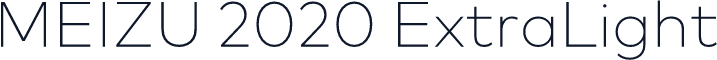 MEIZU 2020 ExtraLight