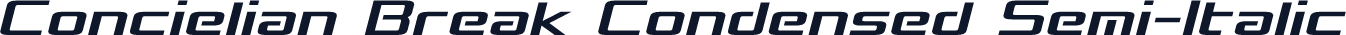 Concielian Break Condensed Semi-Italic