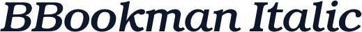 BBookman Italic
