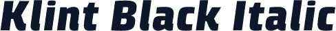 Klint Black Italic