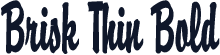Brisk Thin Bold