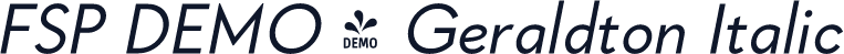 FSP DEMO - Geraldton Italic