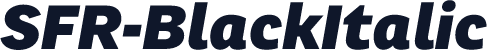 SFR-BlackItalic