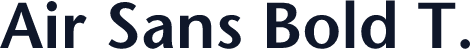 Air Sans Bold T.
