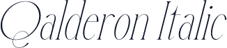 Qalderon Italic