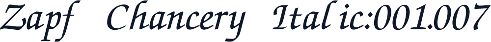 Zapf Chancery Italic:001.007