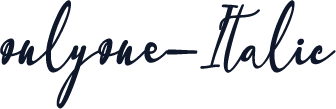 onlyone-Italic