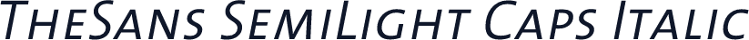 TheSans SemiLight Caps Italic
