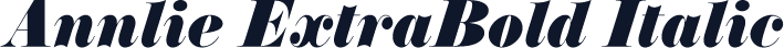 Annlie ExtraBold Italic