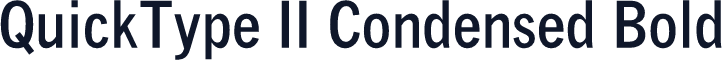 QuickType II Condensed Bold