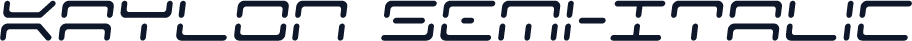 Kaylon Semi-Italic