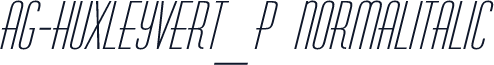 AG-HuxleyVert_P NormalItalic