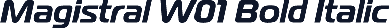 Magistral W01 Bold Italic