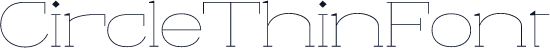 CircleThinFont