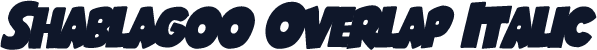 Shablagoo Overlap Italic