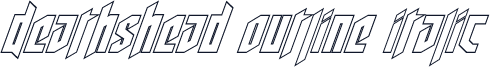 Deathshead Outline Italic