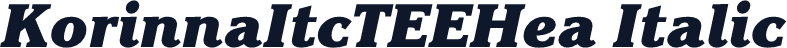 KorinnaItcTEEHea Italic