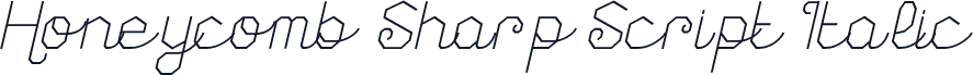 Honeycomb Sharp Script Italic