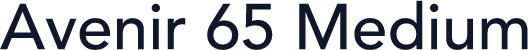 Avenir 65 Medium